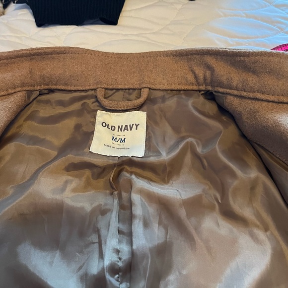 Vintage/retro Old Navy golden camel poly/wool blazer. - Picture 4 of 9